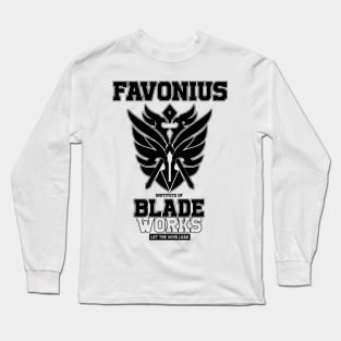 Genshin Impact Favonius Blade Works- Black Long Sleeve T-Shirt